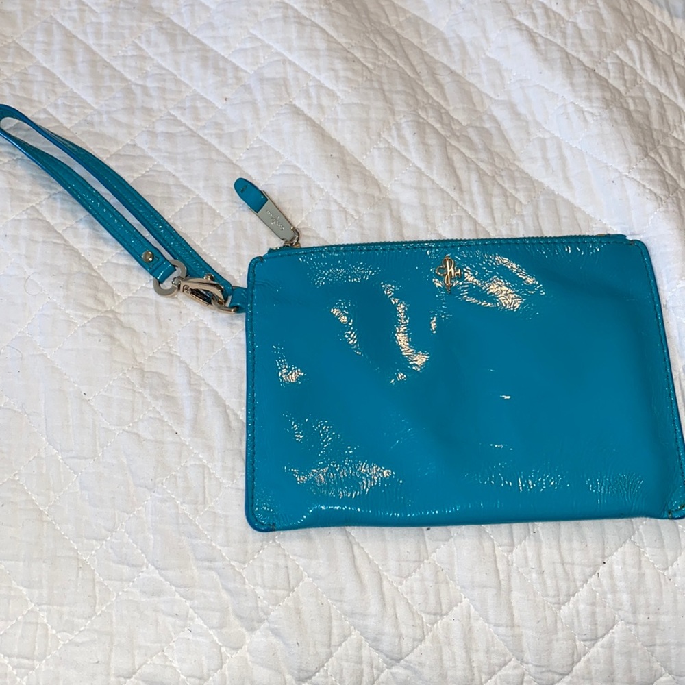 Teal Cole Haan Wristlet